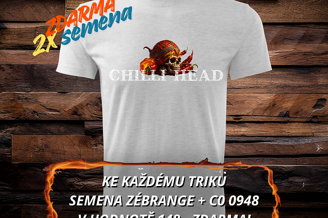 CHILLI SKULL - chilli tričko | chilli triko