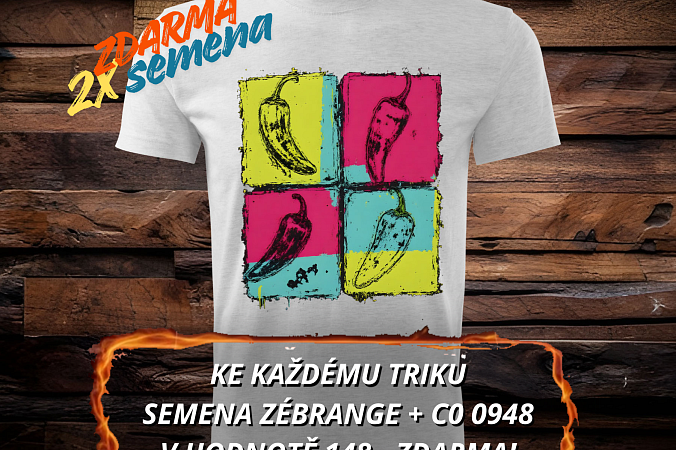 ANDY I - chilli triko | tričko s chilli papričkama