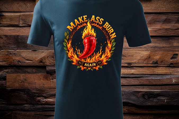 BURN ASS - chilli triko | triko s chilli papričkou